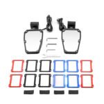 Flat Side Rear View Mirror w/LED Lights For Kawasaki Ridge/Ridge XR 2024-2025