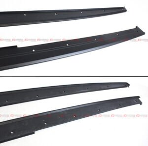 For 12-18 BMW F30 F31 3 Series Sedan M Sport Black Side Skirt Extension Splitter - Image 4