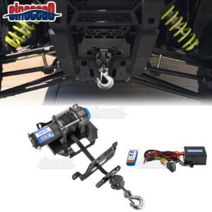 For 14-19 Polaris RZR 900/1000/XP Turbo UTV 4500lb 12V Electric Winch Mount Kit