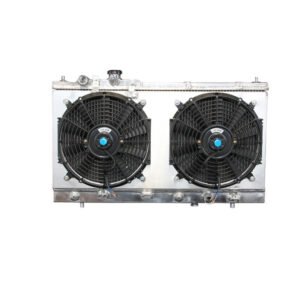 For 1999-2003 Mazda Protege Protege5 L4 Aluminum Radiator With Fan Shroud