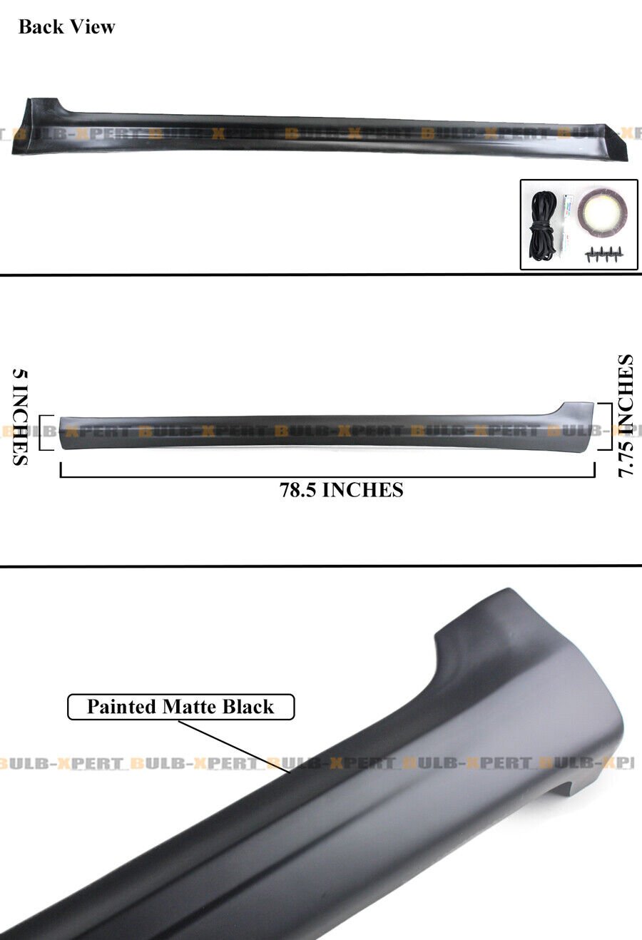 FOR 2006-13 LEXUS IS250 IS350 IN-S STYLE MATT BLACK SIDE SKIRT PANEL EXTENSIONS - Image 3