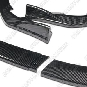 For 2008-2010 Subaru Impreza WRX STi CS2-Style Carbon Look Front Bumper Body Lip - Image 2