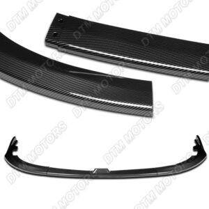 For 2008-2010 Subaru Impreza WRX STi CS2-Style Carbon Look Front Bumper Body Lip - Image 3