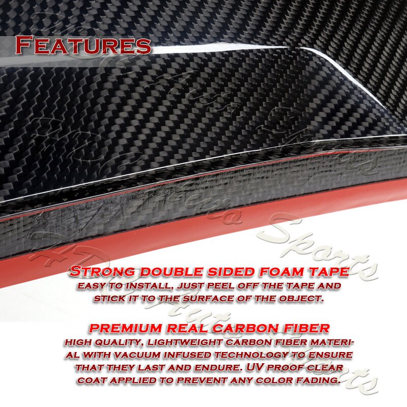 For 2008-2015 Mits.Lancer EVO R-Style Carbon Fiber Front Bumper Air Intake Duct - Image 3