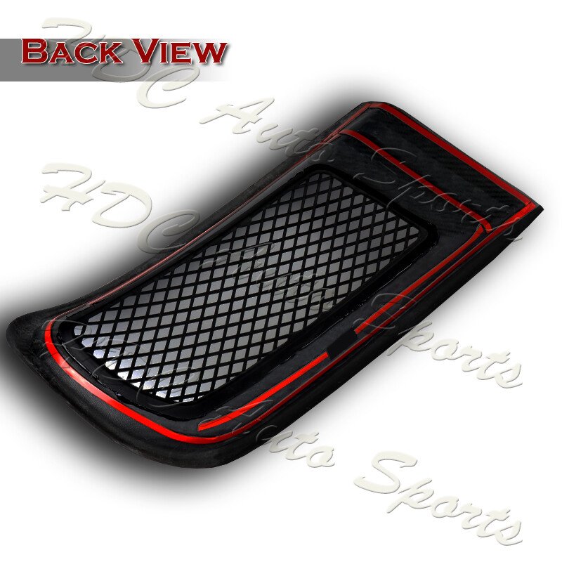 For 2008-2015 Mits.Lancer EVO R-Style Carbon Fiber Front Bumper Air Intake Duct - Image 4