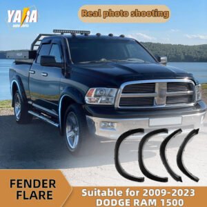 FOR 2009-2023 Dodge Ram 1500 Truck 4Pcs OE Style Matte Black Fender Flares Set