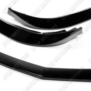 For 2010-2013 Chevrolet Camaro V6 Painted Black Front Bumper Body Spoiler Lip - Image 2