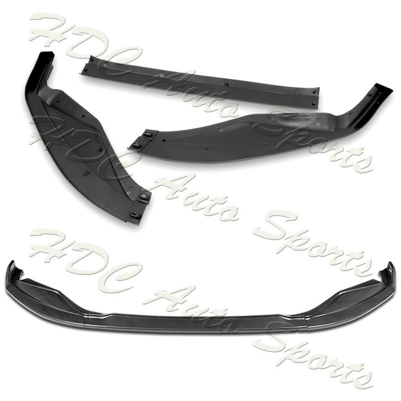For 2013-2015 Lexus GS350 GS450h F-Sport Carbon Look Front Bumper Spoiler Lip - Image 4