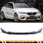 For 2016-2018 BMW F87 M2 Glossy Black CS Style Front Lip Spoiler Chin Splitter