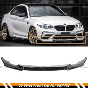 For 2016-2018 BMW F87 M2 Glossy Black CS Style Front Lip Spoiler Chin Splitter