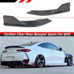 For 2017-2022 Infiniti Q60 Carbon Fiber Rear Bumper Side Corner Apron Extension