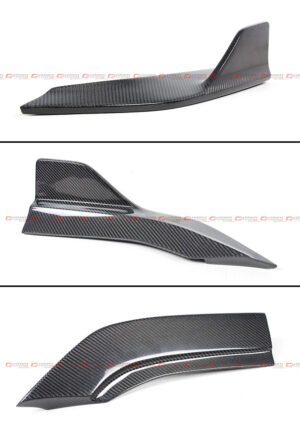 For 2017-2022 Infiniti Q60 Carbon Fiber Rear Bumper Side Corner Apron Extension - Image 3