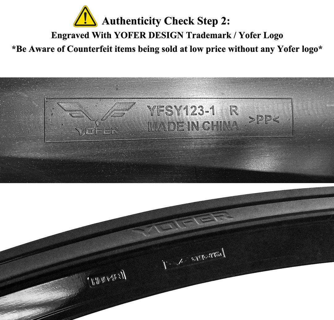 FOR 2018-2022 HONDA ACCORD YOFER V2 PLATINUM WHITE REAR BUMPER CORNER APRON SPAT - Image 4