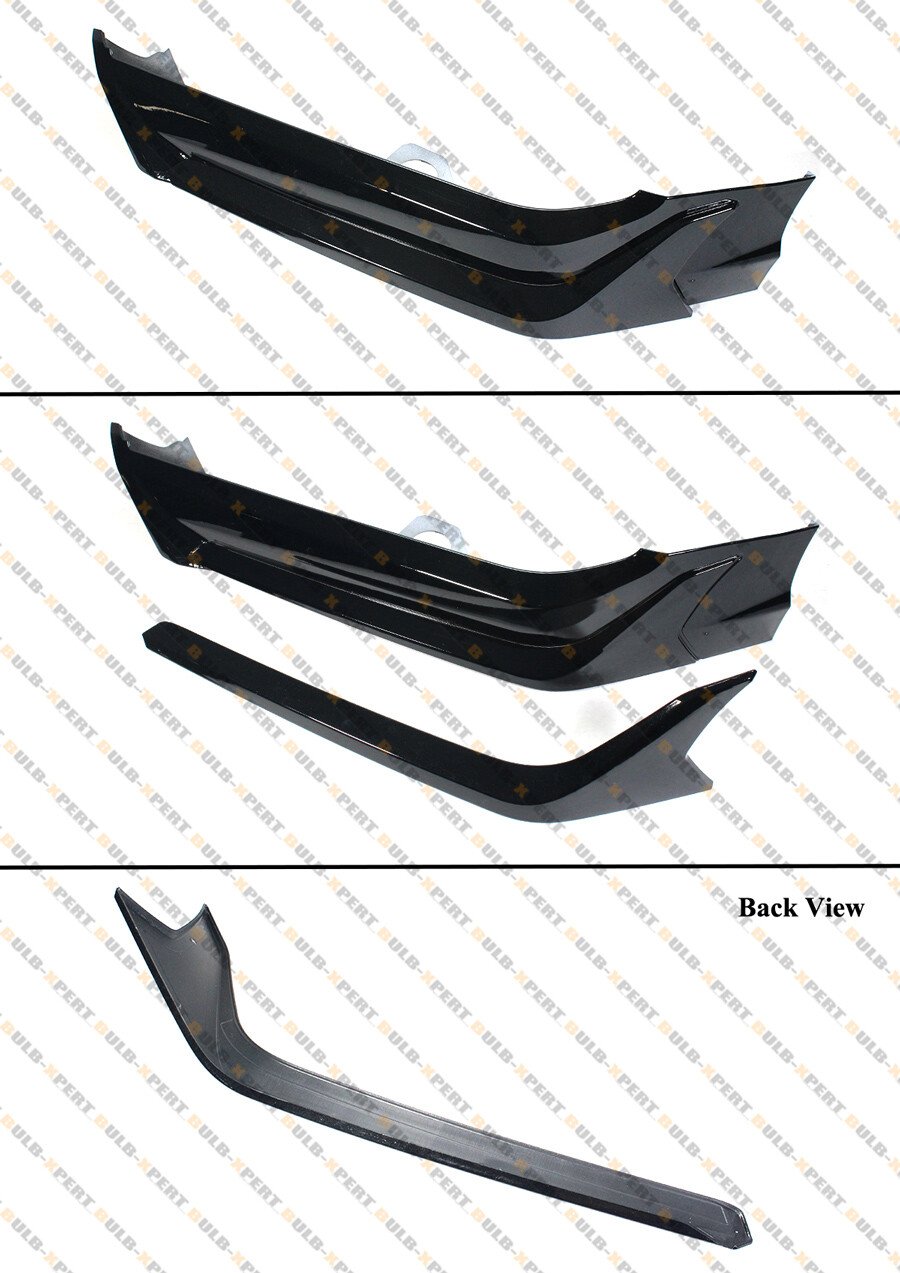 For 2021-2022 Honda Accord ACR Painted Gloss Black JDM Front Bumper Lip Splitter - Image 4