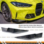For 2021-2025 BMW G80 M3 G82 G83 M4 Real Carbon Fiber Front Bumper Lip Splitters
