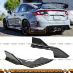 For 2023-2025 Civic Type-R FL5 J Style Carbon Fiber Rear Bumper Corner Extension