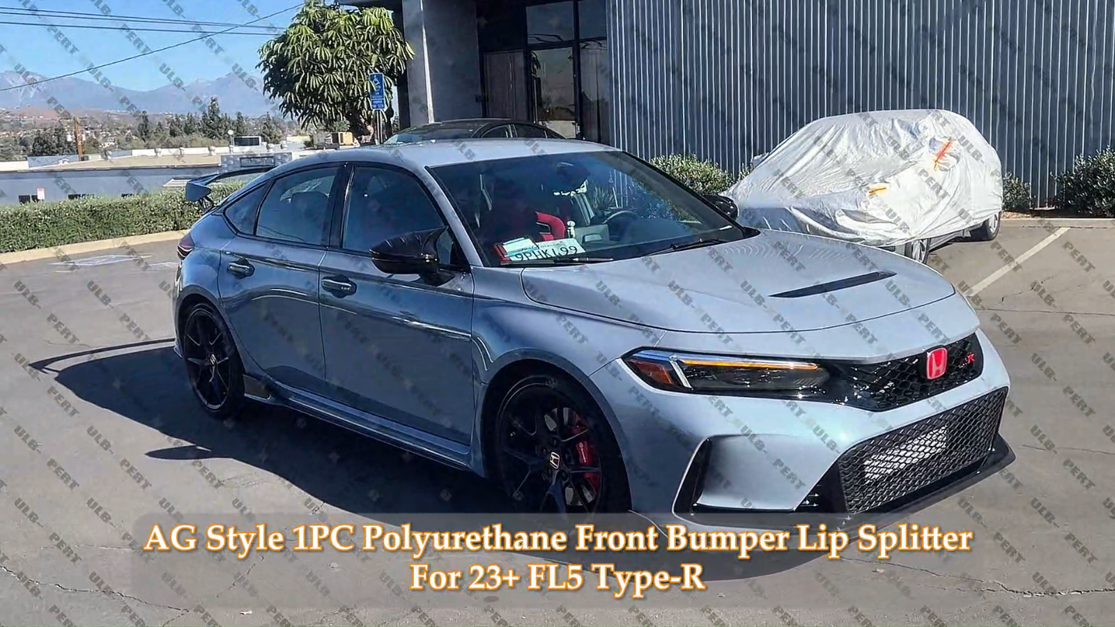 For 2023-25 Honda Civic Type-R FL5 AG Style PU Front Bumper Lip Spoiler Splitter - Image 2