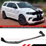For 21-24 Dodge Durango SRT Hellcat Demon Style Black Front Bumper Lip Splitter