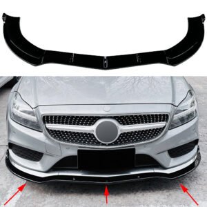 For Benz C218 X218 CLS550 CLS63 2014-2017 Gloss Black Front Spoiler Lip Splitter