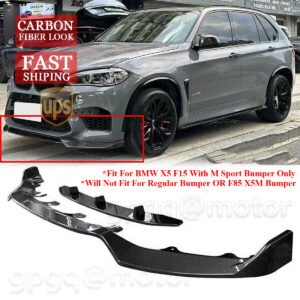 For BMW F15 X5 M Sport 2014-2018 GT-Style Carbon Fiber Front Bumper Lip Splitter