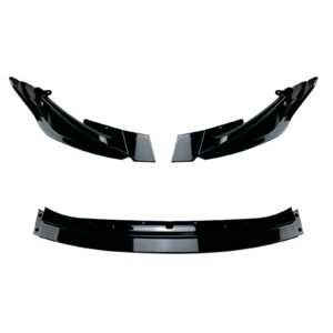 For BMW M3 G80 M4 G82 2021-25 Front Bumper Spoiler Splitter Lip Kit Glossy Black - Image 2