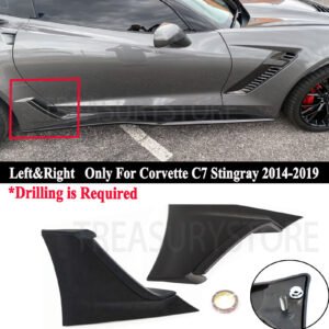 For Corvette C7 Stingray 2014-2019 Fender Brake Scoop Brake Cover Non-Functional