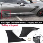 For Corvette C7 Stingray 2014-2019 Fender Brake Scoop Brake Cover Non-Functional