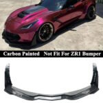 For Corvette C7 Z06 Stingray 2014-2019 Carbon Front Bumper Lip Splitter Winglet