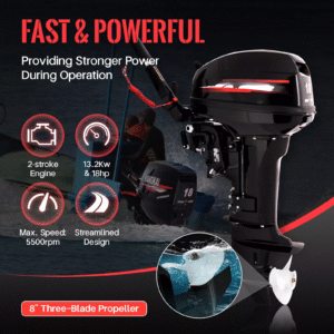 for. HANGKAI 2-Stroke 246CC 18HP Outboard Motor Boat Engine Water Cooling System - Image 2