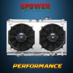 For Honda Accord 94-97 Prelude 97-01 Aruca CL 97-99 Aluminum Radiator+Fan Shroud