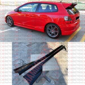 For Honda HB Ep3 Civic Si Ep2 TypeR Sport SIDE SILLS SKIRT ABS Plastic 02-05