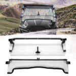 For Kawasaki Teryx 750 800 12-15 Front 2-in-1 Folding Windshield Windscreen