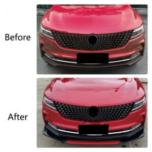 For VW Jetta MK6 MK7 Front Bumper Lip Spoiler Splitter + Side Skirt + Strut Rods - Image 4