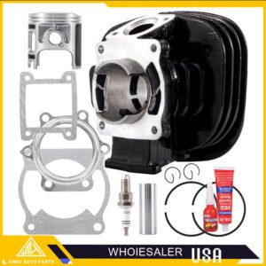For Yamaha Blaster 200 66mm Big Bore Cylinder Crank Bearings Piston Top End Kit