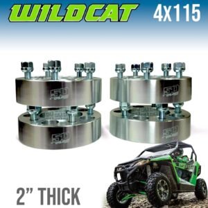 Four - 2 inch ATV 4x115 Wheel Spacers Arctic Cat Textron Wildcat Prowler Yamaha