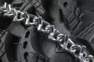 FRONT ATV Tire Chains PAIR fits Arctic Cat 454 Bearcat 4x4 1998 - Image 2