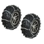 FRONT ATV Tire Chains PAIR fits Arctic Cat 454 Bearcat 4x4 1998