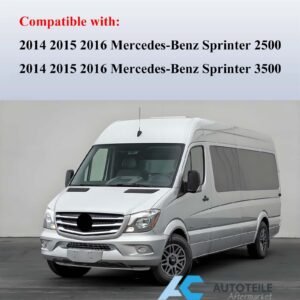 Front Bumper Lip Splitter For Mercedes-Benz Sprinter 2500 3500 W906 Gloss Black - Image 2