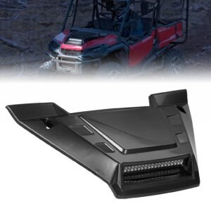 Front Hood Scoop Spotlight Auxiliary Light Kit for Honda Pioneer 1000 2016-2025