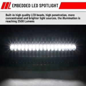 Front Hood Scoop Spotlight Auxiliary Light Kit for Honda Pioneer 700 2014-2025 - Image 3
