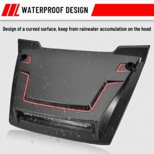 Front Hood Scoop Spotlight Auxiliary Light Kit for Honda Pioneer 700 2014-2025 - Image 4