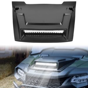 Front Hood Scoop Spotlight Auxiliary Light Kit for Honda Pioneer 700 2014-2025
