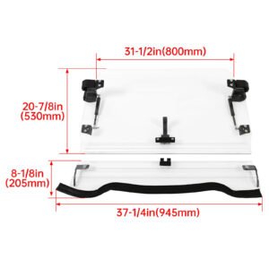 Full Flip Up Split Windshield 2-IN-1 For 2014-18 Polaris RZR XP 1000 /S4 RZR 900 - Image 2
