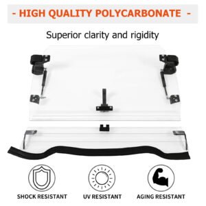 Full Flip Up Split Windshield 2-IN-1 For 2014-18 Polaris RZR XP 1000 /S4 RZR 900 - Image 3