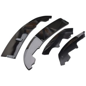 Gloss Black For 14-20 BMW F32 F33 F36 M Sport Performance Front Lip Splitter Kit - Image 2