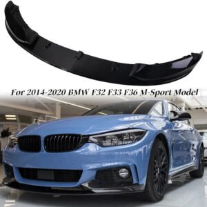 Gloss Black Front Bumper Lip Splitter For 2014-2020 BMW F32 F33 F36 M-Sport