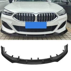 Gloss Black Front Bumper Splitters Lip For BMW 8 Series G14 G15 G16 2018 19-24