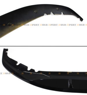 Glossy Blk Front Splitter Kit For 17-2020 BMW G30 530i 540i M550i M Sport Bumper - Image 4