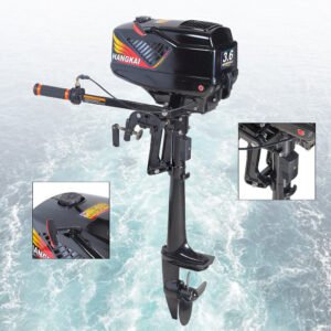HANGKAI 2 Stroke Outboard Motor Boat Engine Water Cooling CDI System 3.6HP