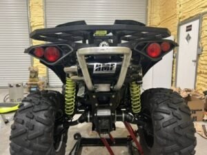 HMF Performance Black Dual Full System Exhaust Black Euro Cap Renegade 1000 - Image 2